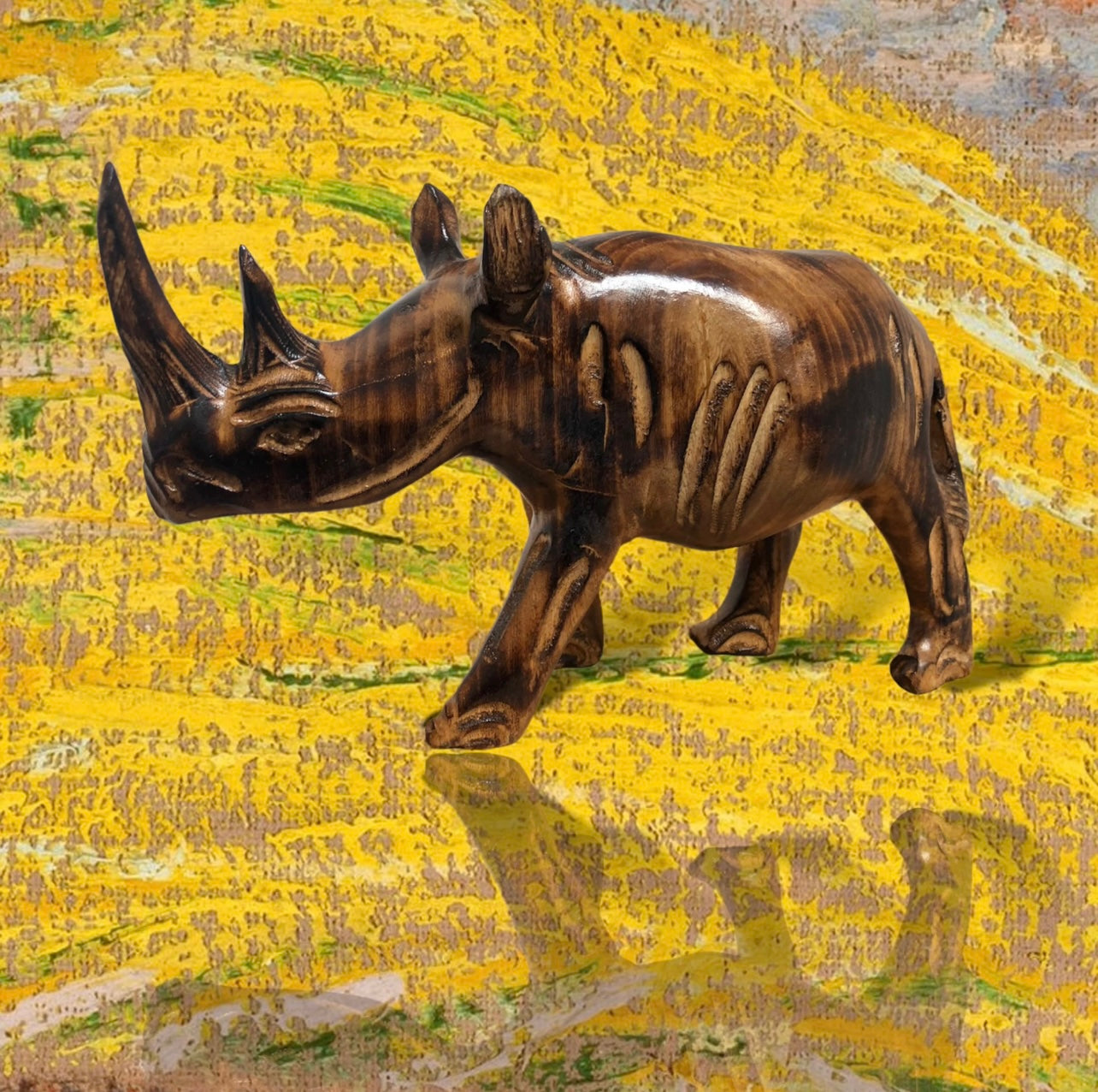 Handcarved Rhino